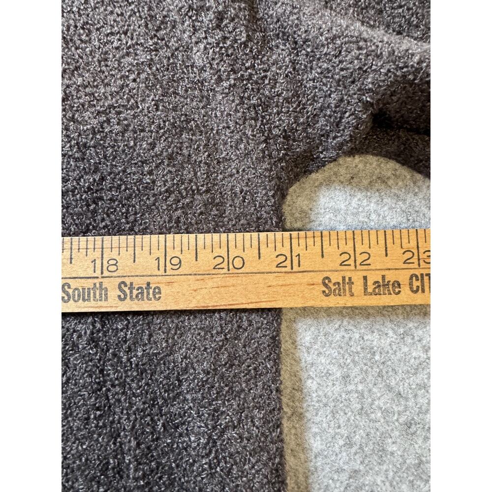 Barefoot Dreams CozyChic Lite Hooded Open Front Cardigan Brown Medium - Picture 7 of 10